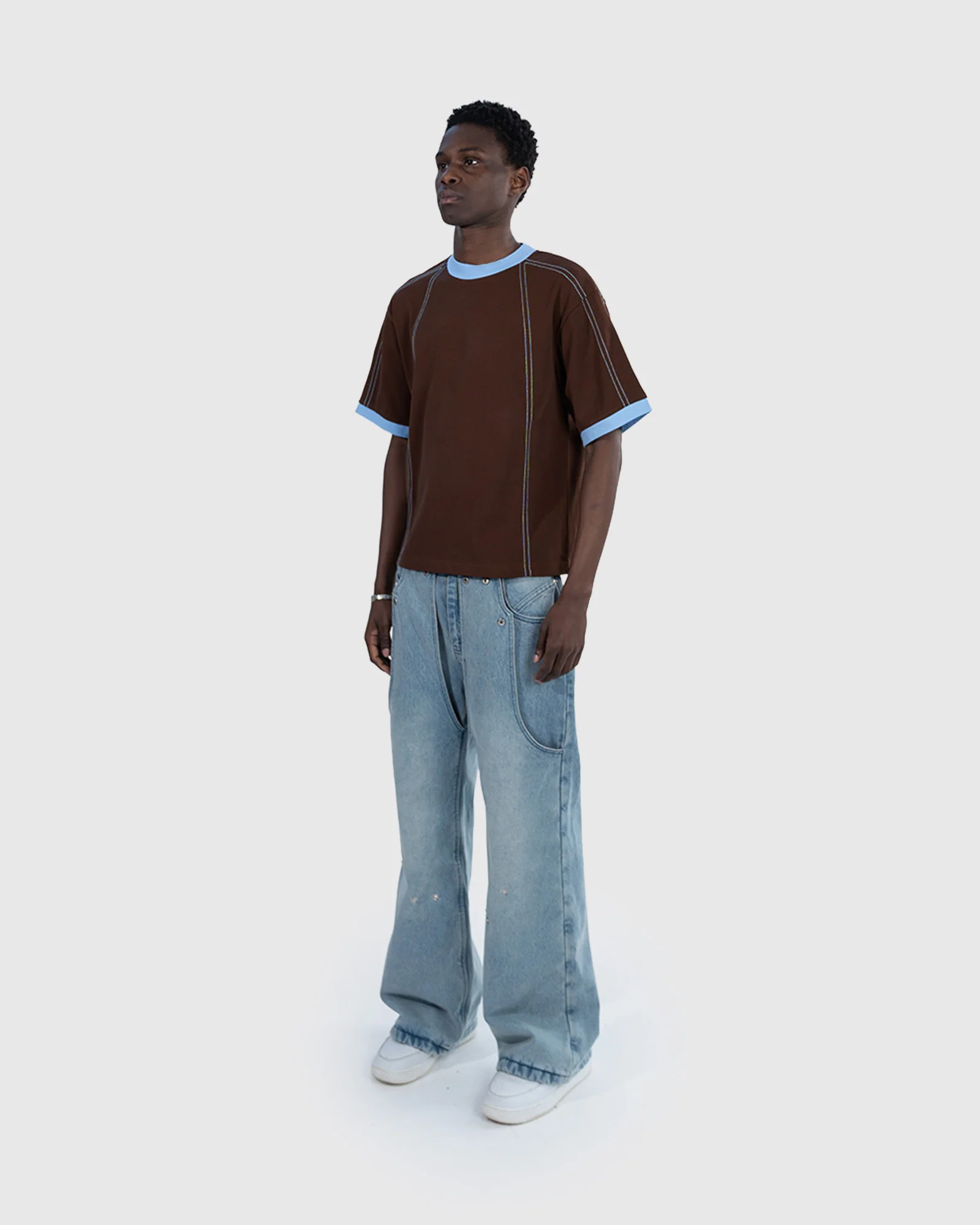Brown & Blue Set - Tee - Image 4